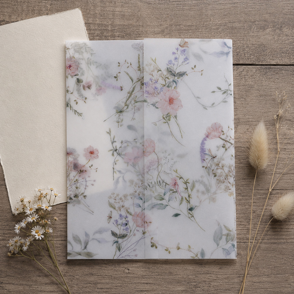 Wedding Envelopes - 20/50 шт. крафт-бумаги с акварельными изображениями