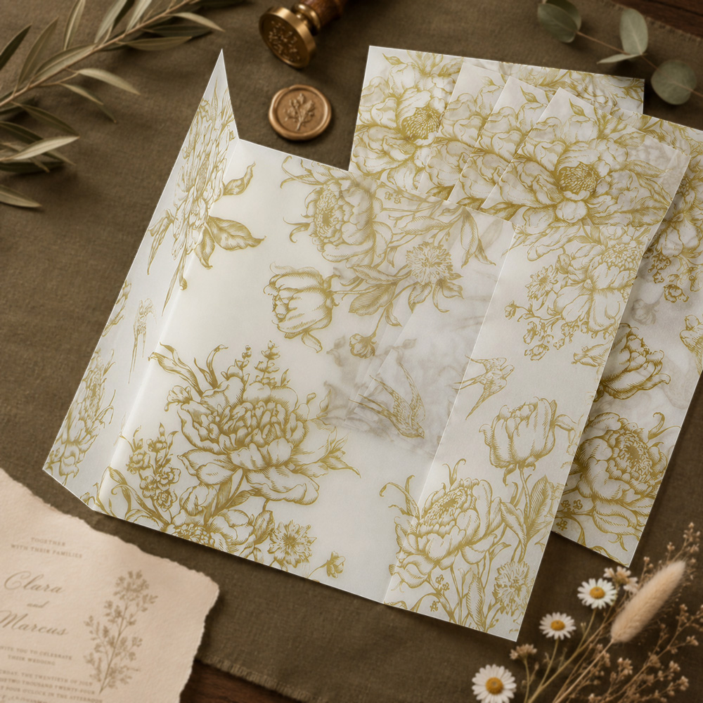 Wedding Envelopes - 20/50 шт. велюровых конвертов с монохромными