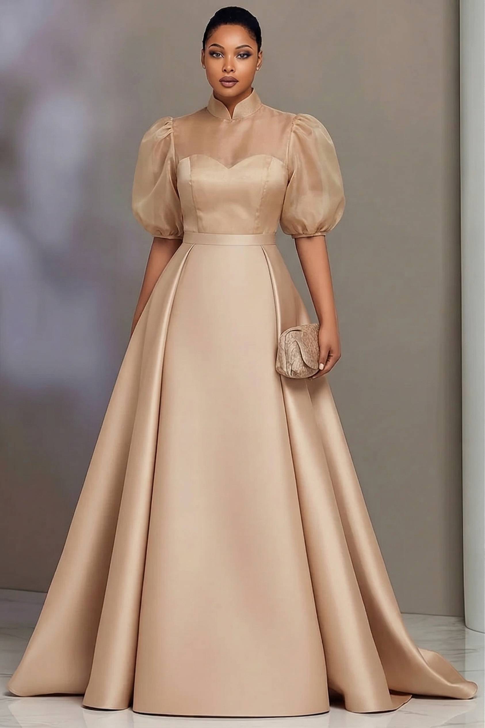 Wedding Support - Элегантные атласные платья больших размеров для