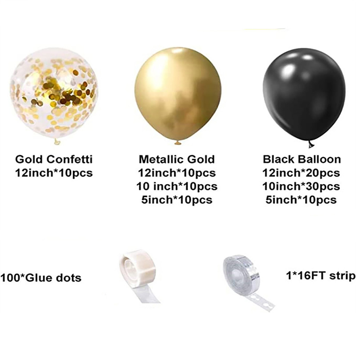 102 шт., черные металлические  – обзор и цена Wedding Supply Kit